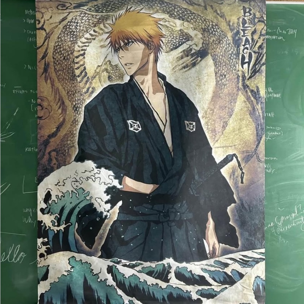 Bleach Ichigo tapestry, Early 2000s.